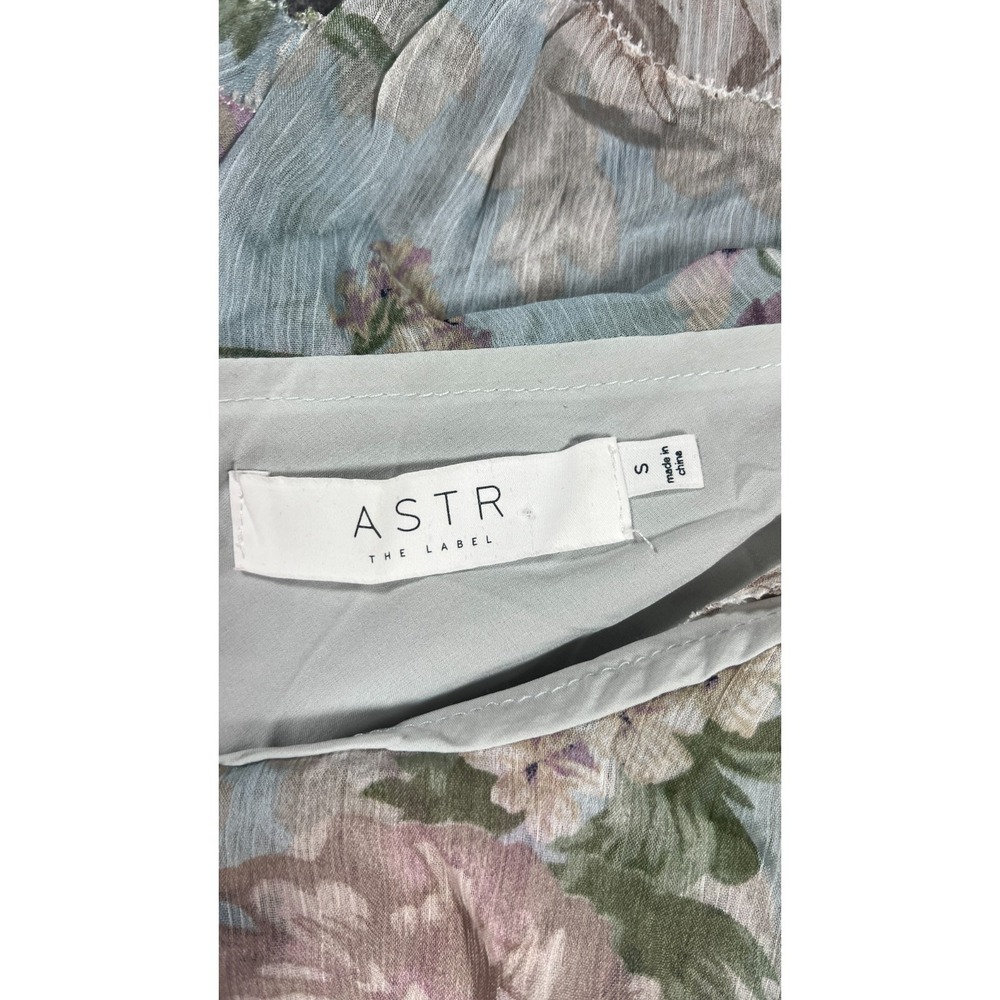 Astr The Label Tempest Midi Dress Women Small Multicolor Floral Ruffle Side Slit - Picture 7 of 9